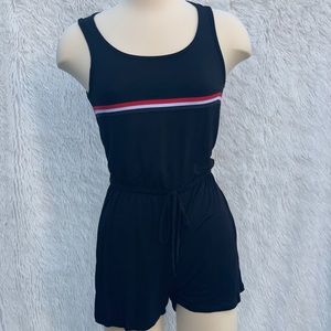 New one piece casual look Black Romper Shorts